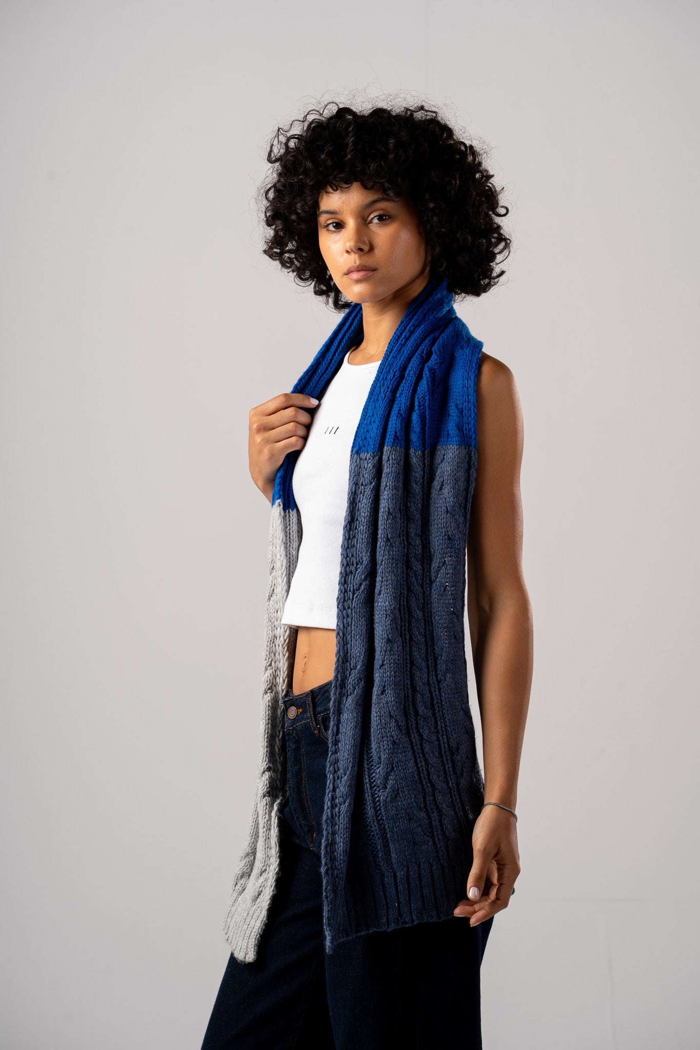 Navy Scarf